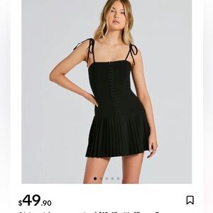 Dream Twirl Tie Strap Pleated A-line Mini Dress
